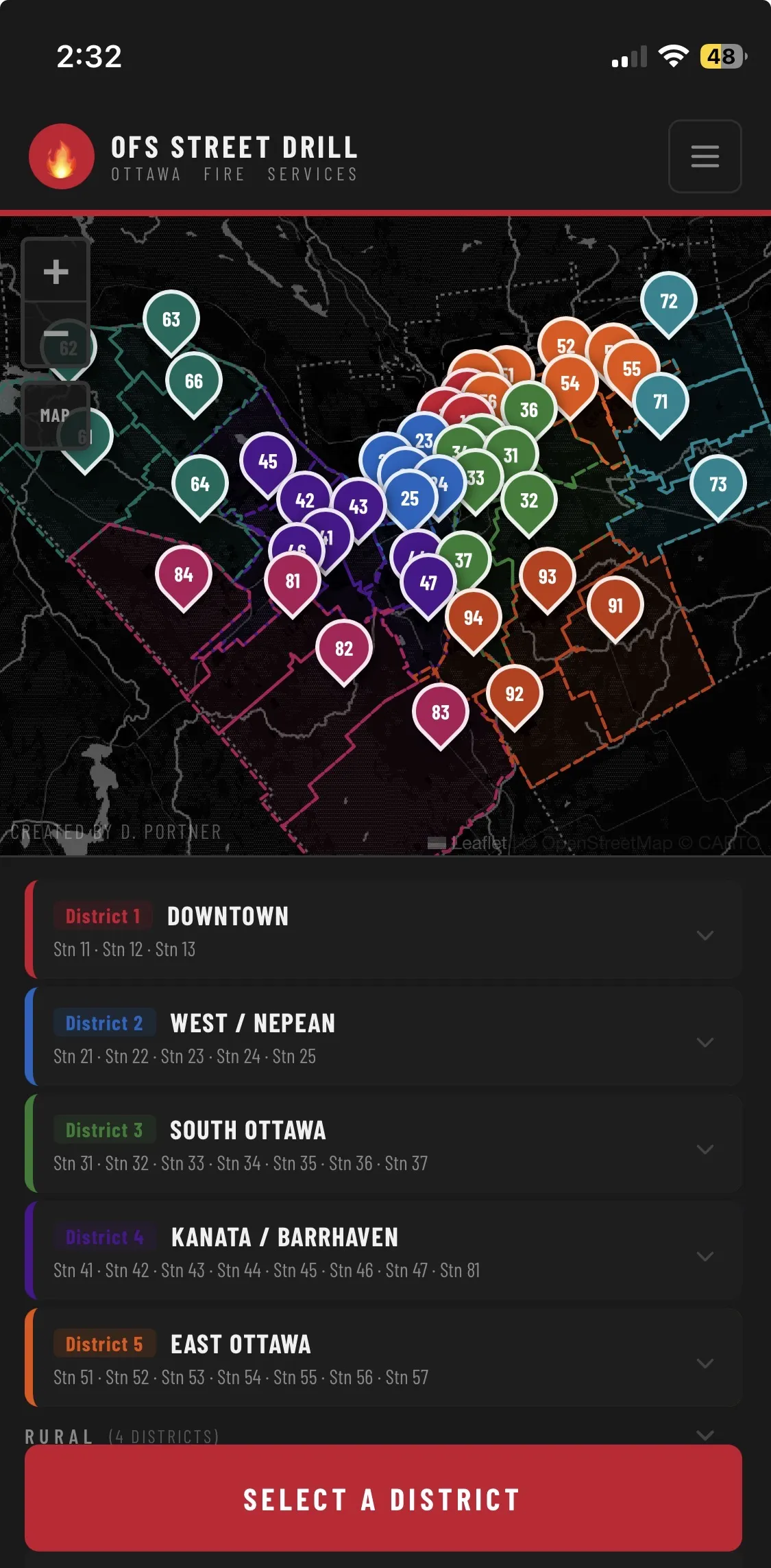 Select your district